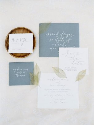 Приглашения с лаконичным дизайном