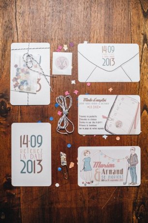 Приглашения с датой свадьбы