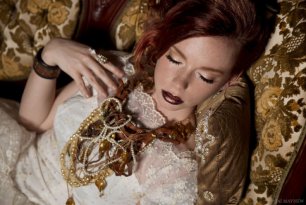 Яркий макияж невесты