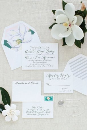 Приглашения с растительным рисунком