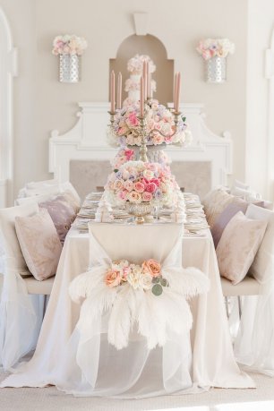 Оформление стола в викторианском стиле