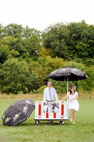 Ироничная фотосессия молодоженов