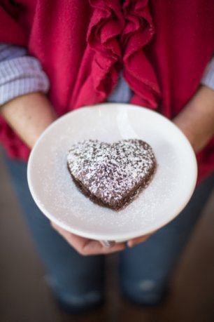 Кекс в виде сердца