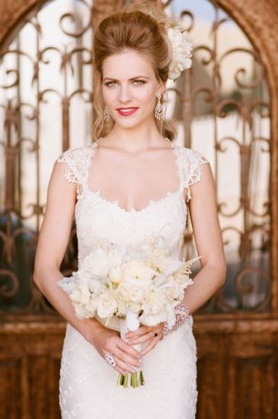 Структурный букет невесты