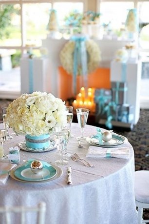 Оформление свадебного стола