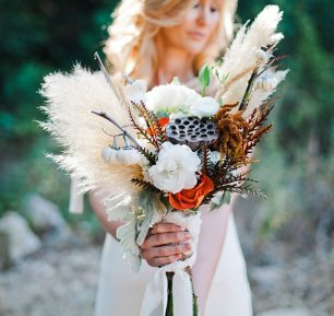 Очень необычный букет невесты
