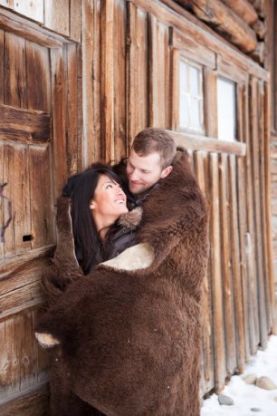 Молодожены зимой