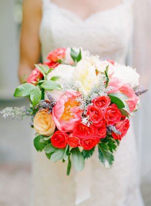 Структурный букет невесты