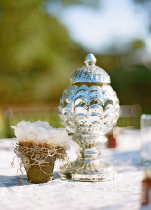 Винтажный декор на свадебном столе