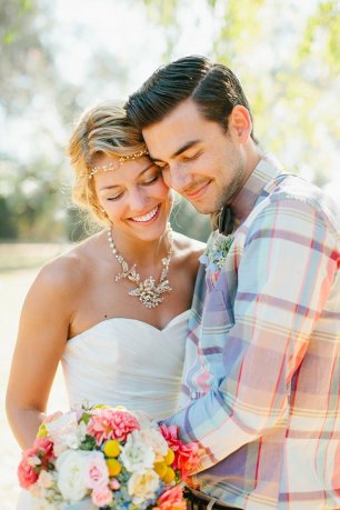 Трогательная фотосессия молодоженов