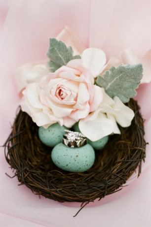 Кольца в гнездышке