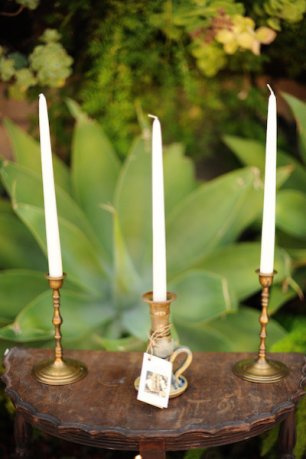 Винтажные подсвечники на свадьбе