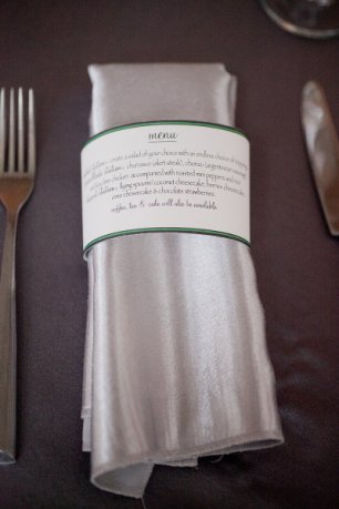 Салфетка с металлическим отливом