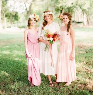 Образы подружек невесты в бохо-стиле