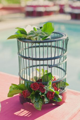 Клетка как свадебный декор