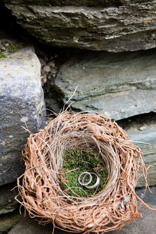 Кольца в гнездышке