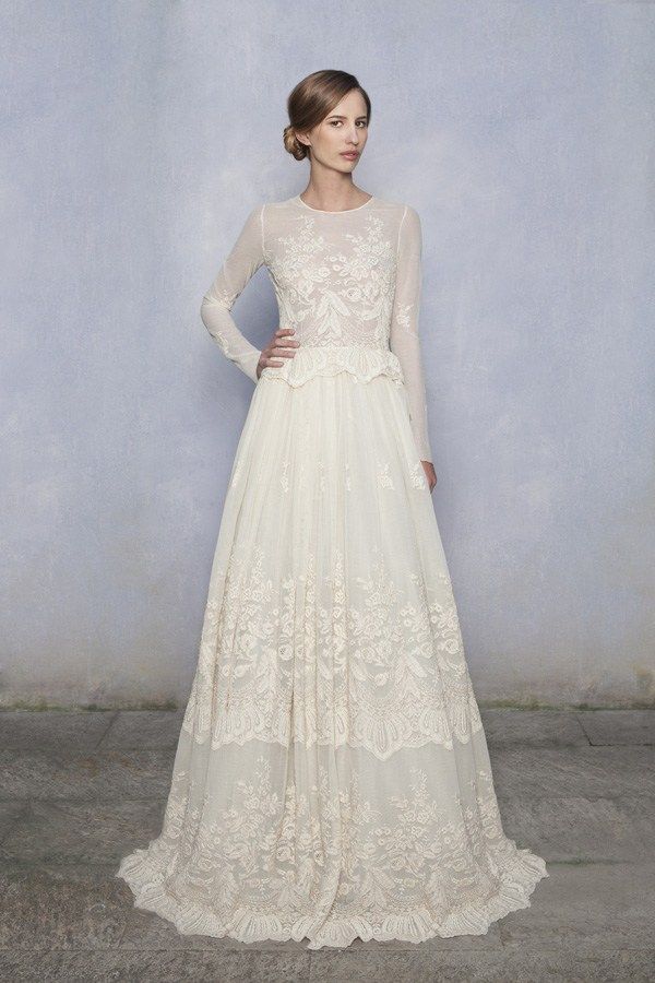 Платье невесты с винтажным кружевом