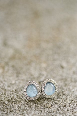 Серьги-пуссеты для невесты