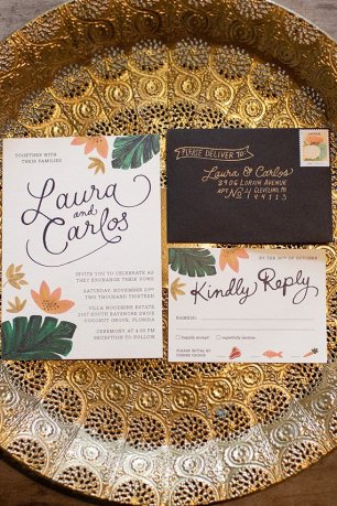 Приглашения с изящным шрифтом