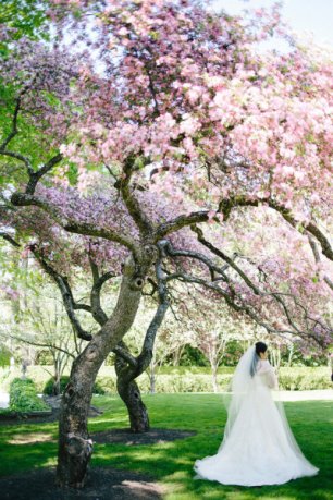 Фотосессия невесты в лесу