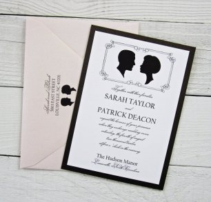 Приглашение в винтажном стиле