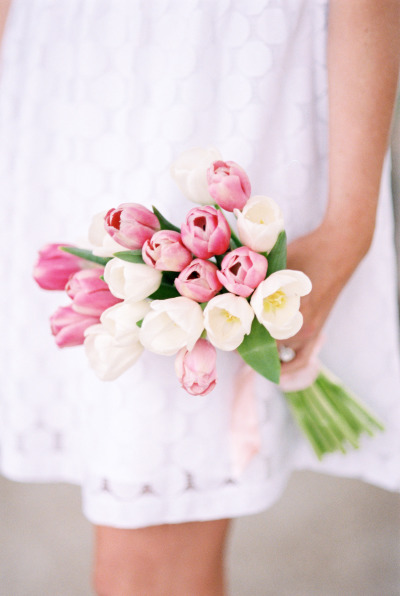 Букет невесты из тюльпанов