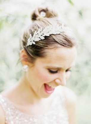 Ободок для прически невесты