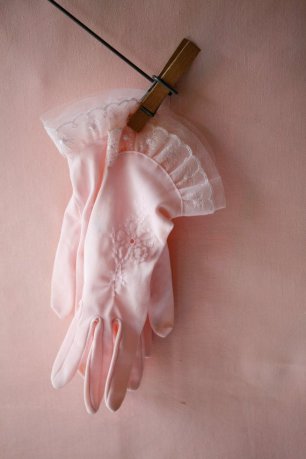 Перчатки невесты с кружевом