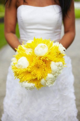 Солнечный букет невесты