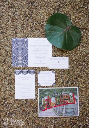 Приглашения с растительным рисунком