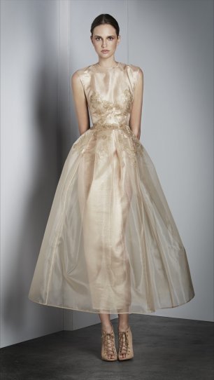 Двухслойное платье невесты