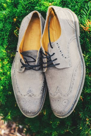 Туфли жениха с перфорацией