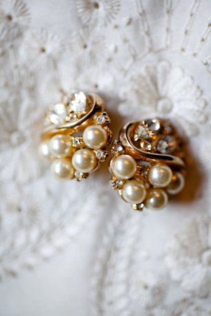 Серьги невесты с жемчугом