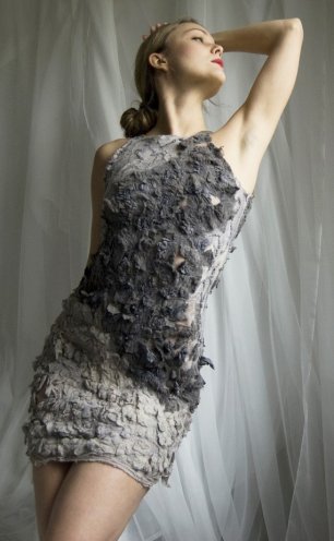 Текстурное платье невесты