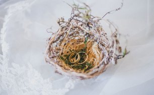 Осенняя свадьба, кольца