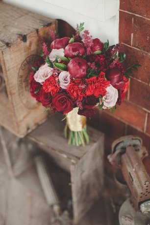 Структурный букет невесты