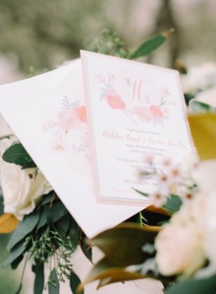 Приглашения с акварельными рисунками