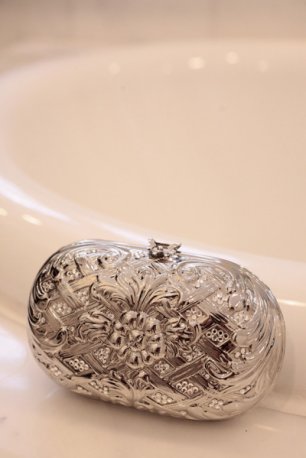 Клатч невесты под металлик