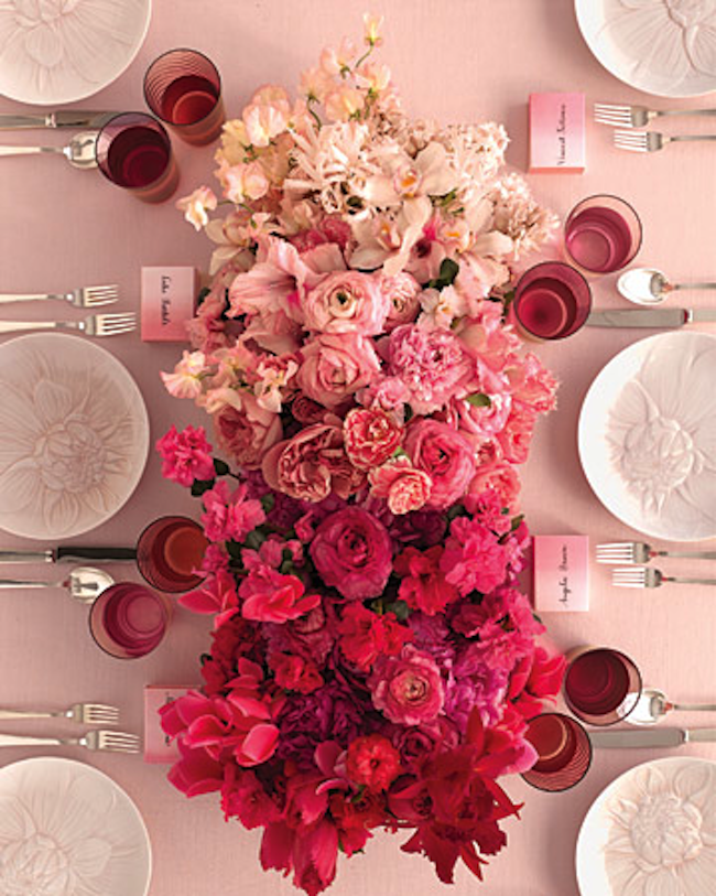 Оформление стола, Цветы в декоре