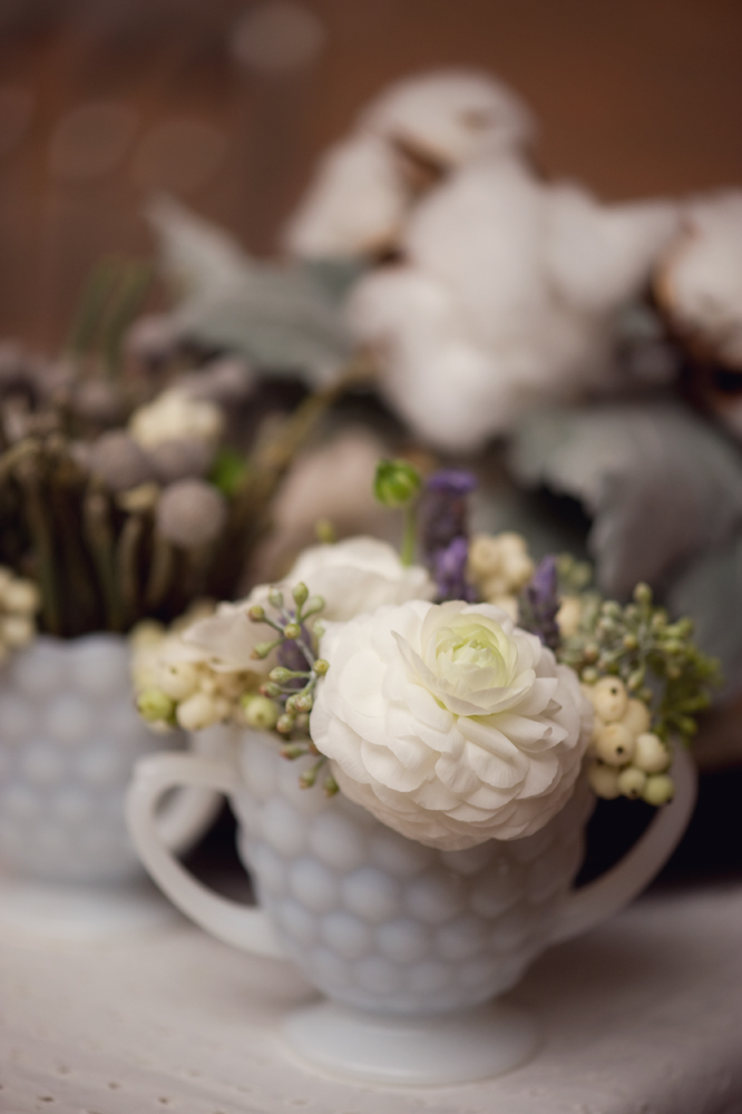 Чашка-вазочка в декоре свадебного стола
