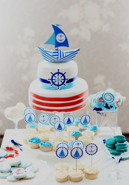 Детский тематический день рождения в морском стиле