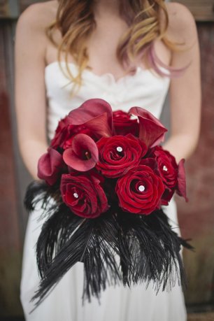 Букет невесты в стиле ретро