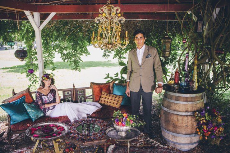 Марокканская тематика в декоре свадебной фотосессии