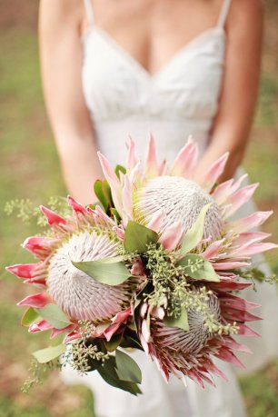 Экзотический букет невесты