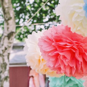 Бумажные помпоны