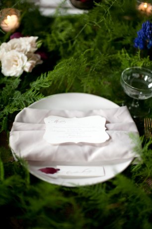 Растительность на свадебном столе