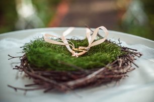 Подушечка для колец - гнездышко