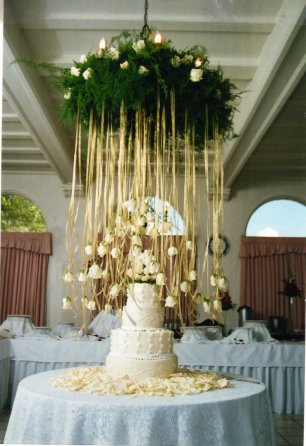 Красивая цветочная люстра