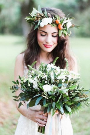 Букет невесты из растительности