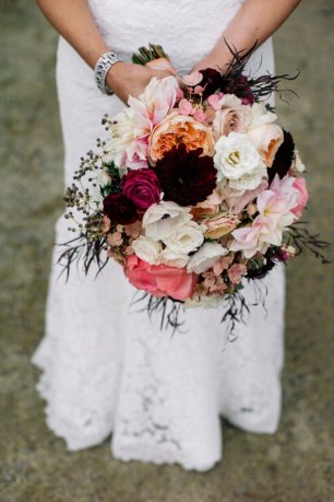 Большой свадебный букет